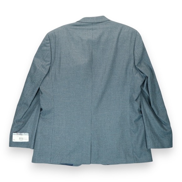 NWT Chaps Blazer‎ Sport Coat Mens 48L Navy Stretch Single Breasted Caney $160 - Picture 2 of 6